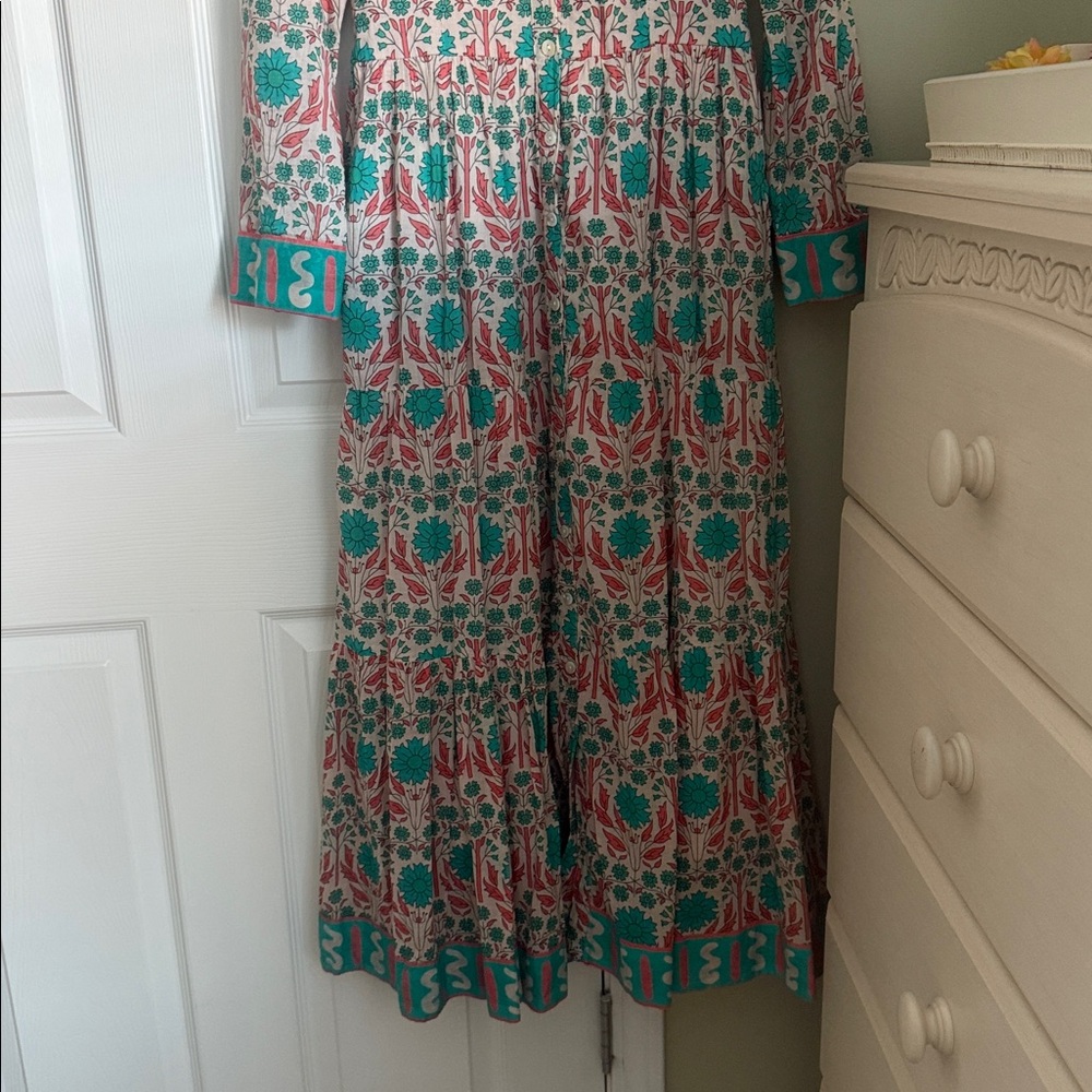 Marea By Liz Joy Flounce Shirt Dress Size S - Picture 3 of 12